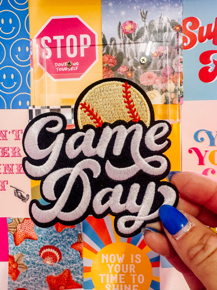 Oversized Softball Game Day Hat/Pocket Patch