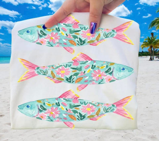 Trendy Summer Fishing Sardine Trio DTF Transfers