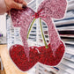 Cherry Hearts Coquette Valentines Chenille Patch