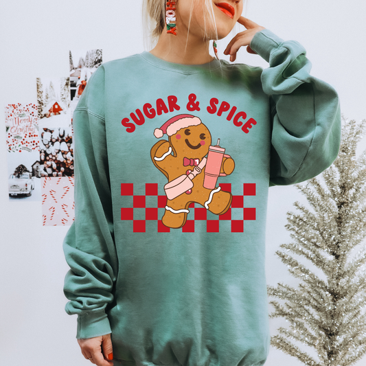 Checkered Sugar & Spice DTF Transfer