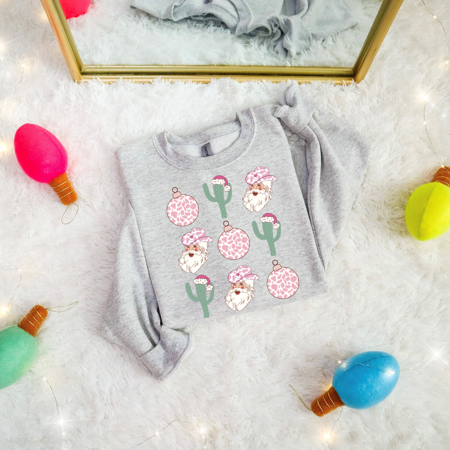 Western Christmas Collage DTF Transfer