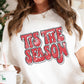 Tis the Season Distressed Red DTF Transfer