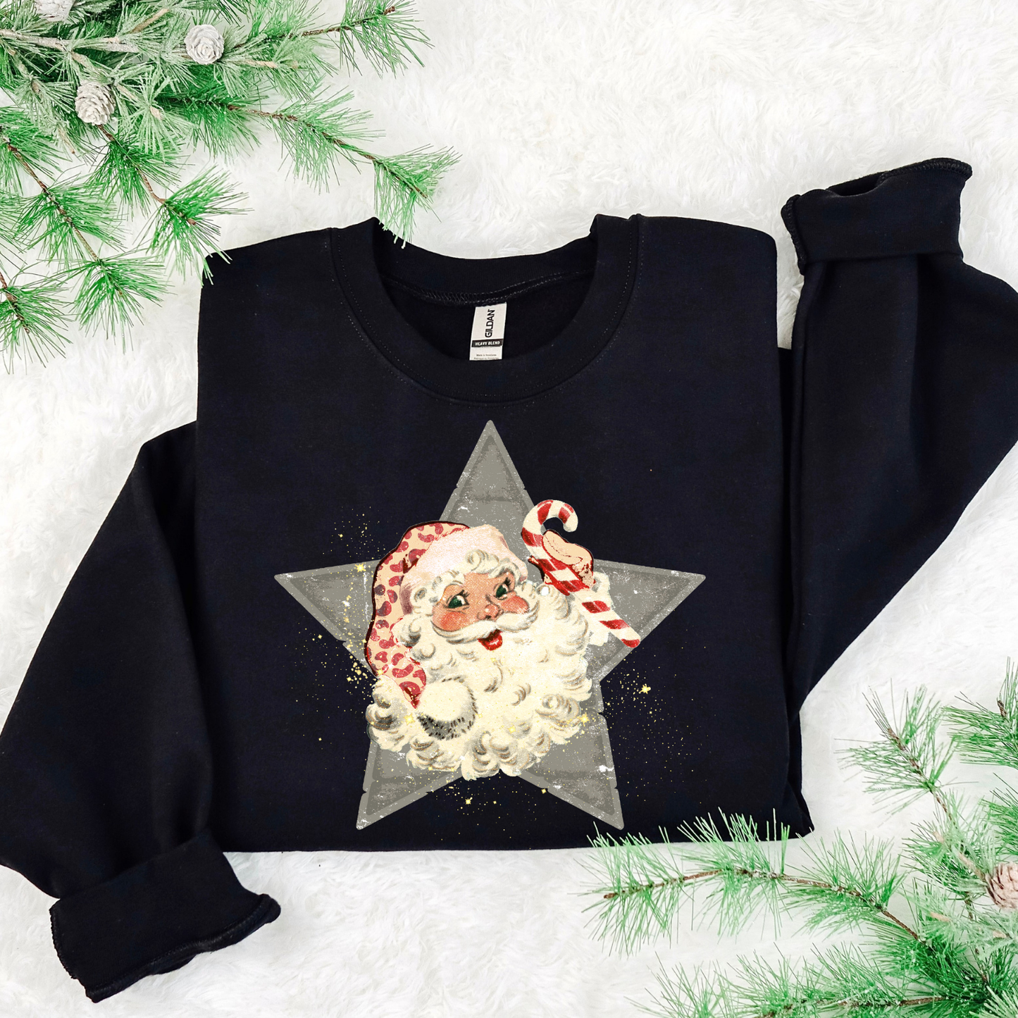 Jolly Santa Star DTF Transfer