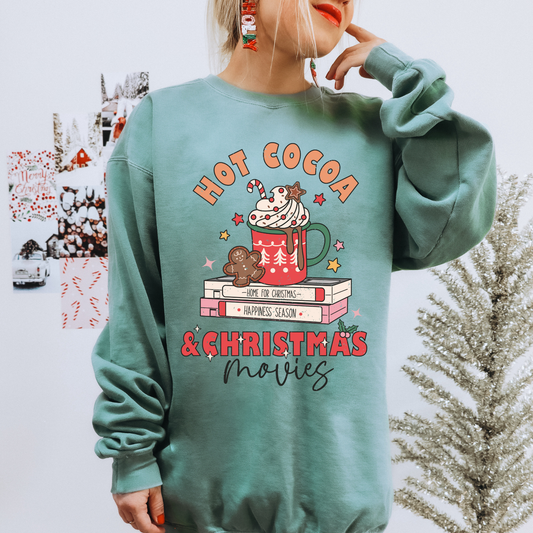 Hot Cocoa And Christmas Movies DTF Transfer