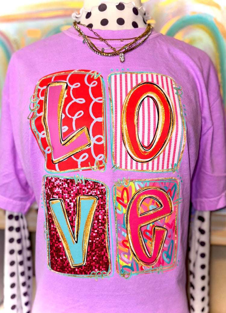 Love Doodle DTF Transfer