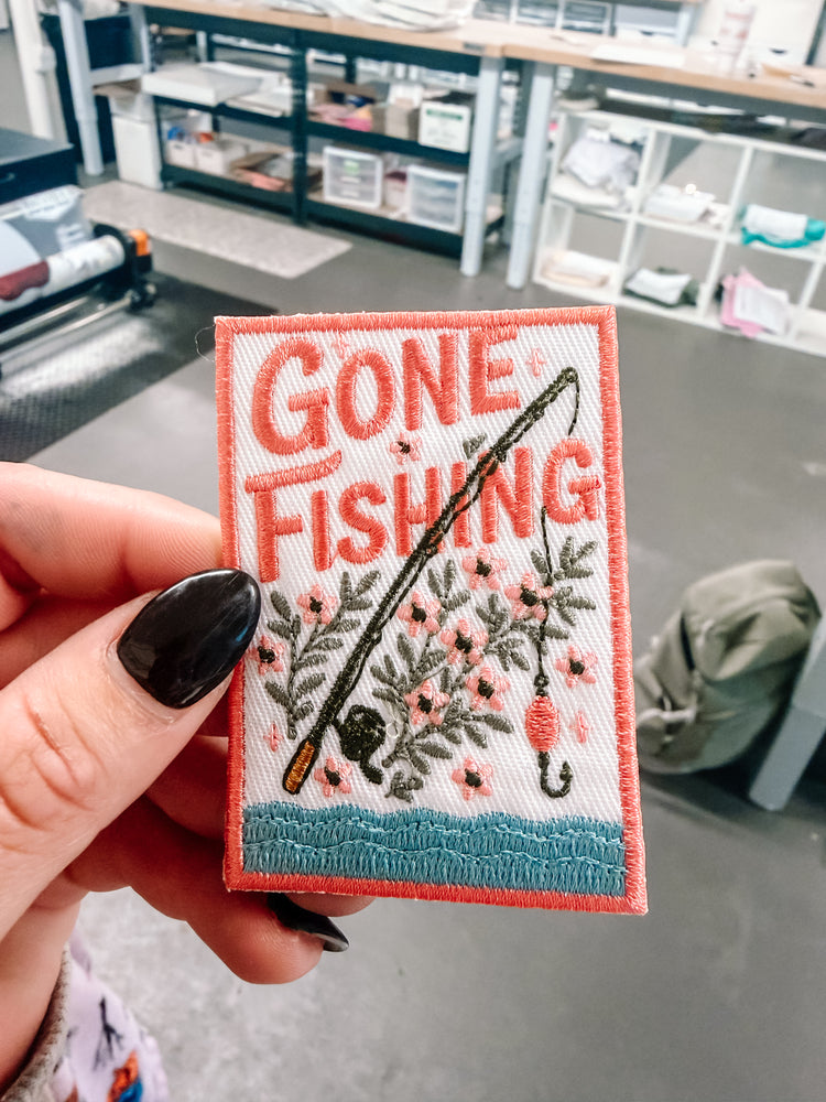 Gone Fishing Hat/Pocket Patch