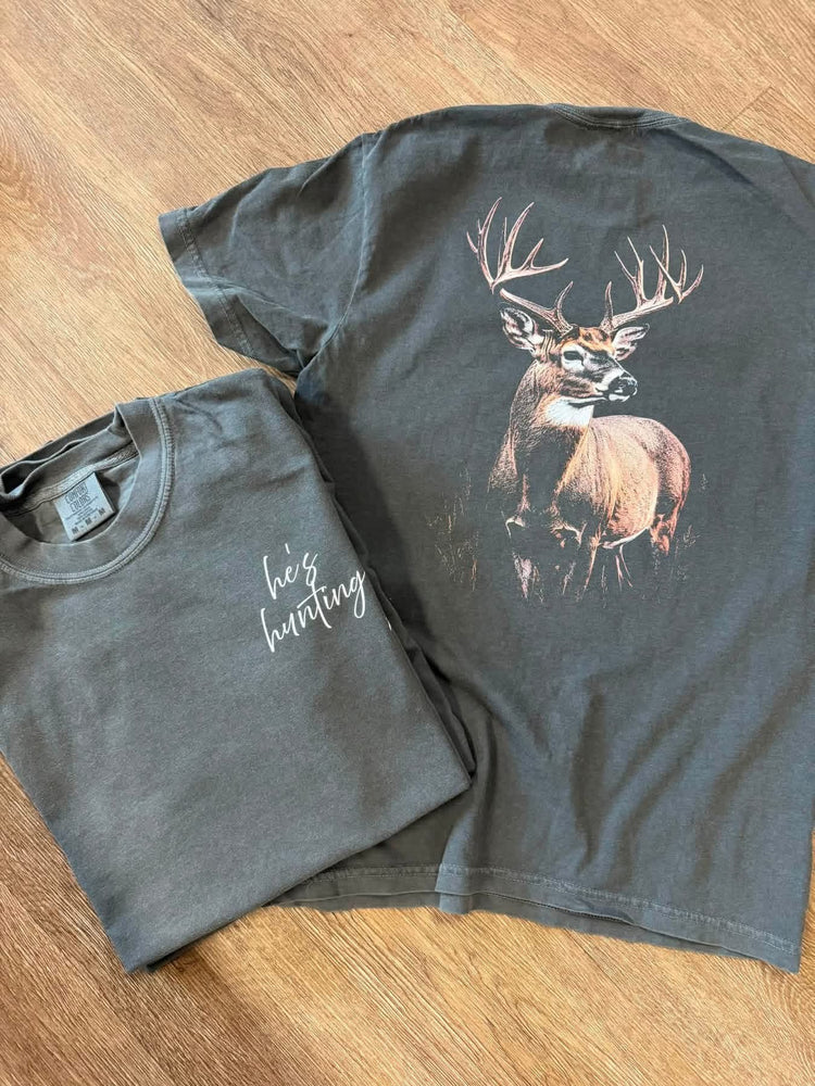 He’s Hunting Deer DTF Transfer (includes pocket and back)