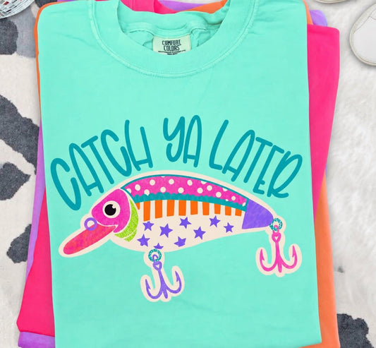 Preppy Catch Ya Later Fishing DTF Transfers