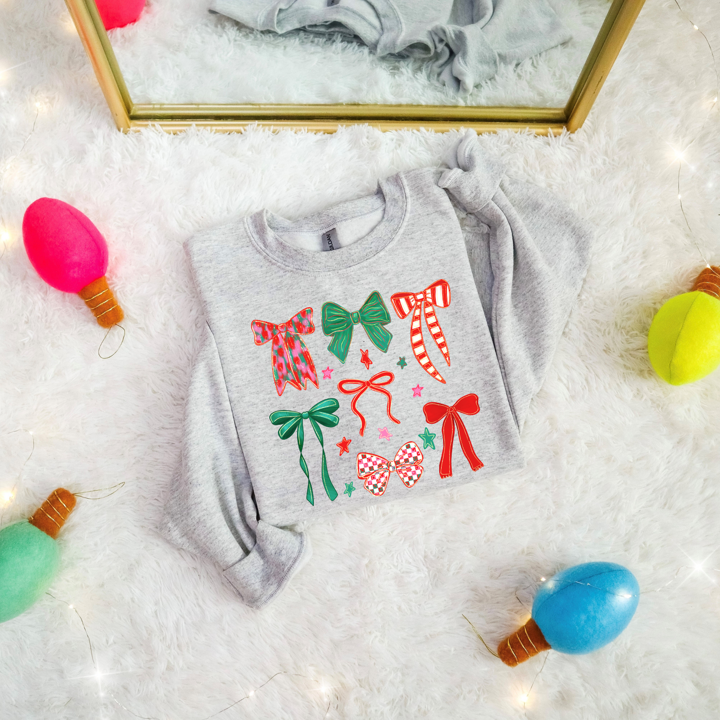 Coquette Christmas Bows DTF Transfer