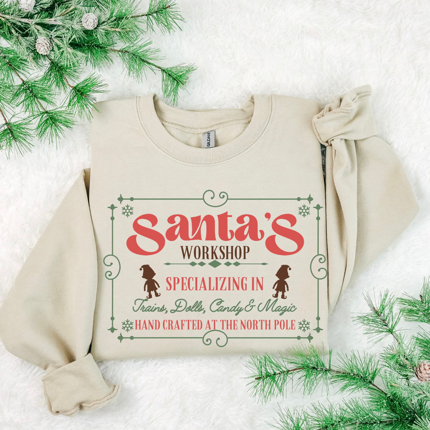 Santa's Workshop DTF Transfer