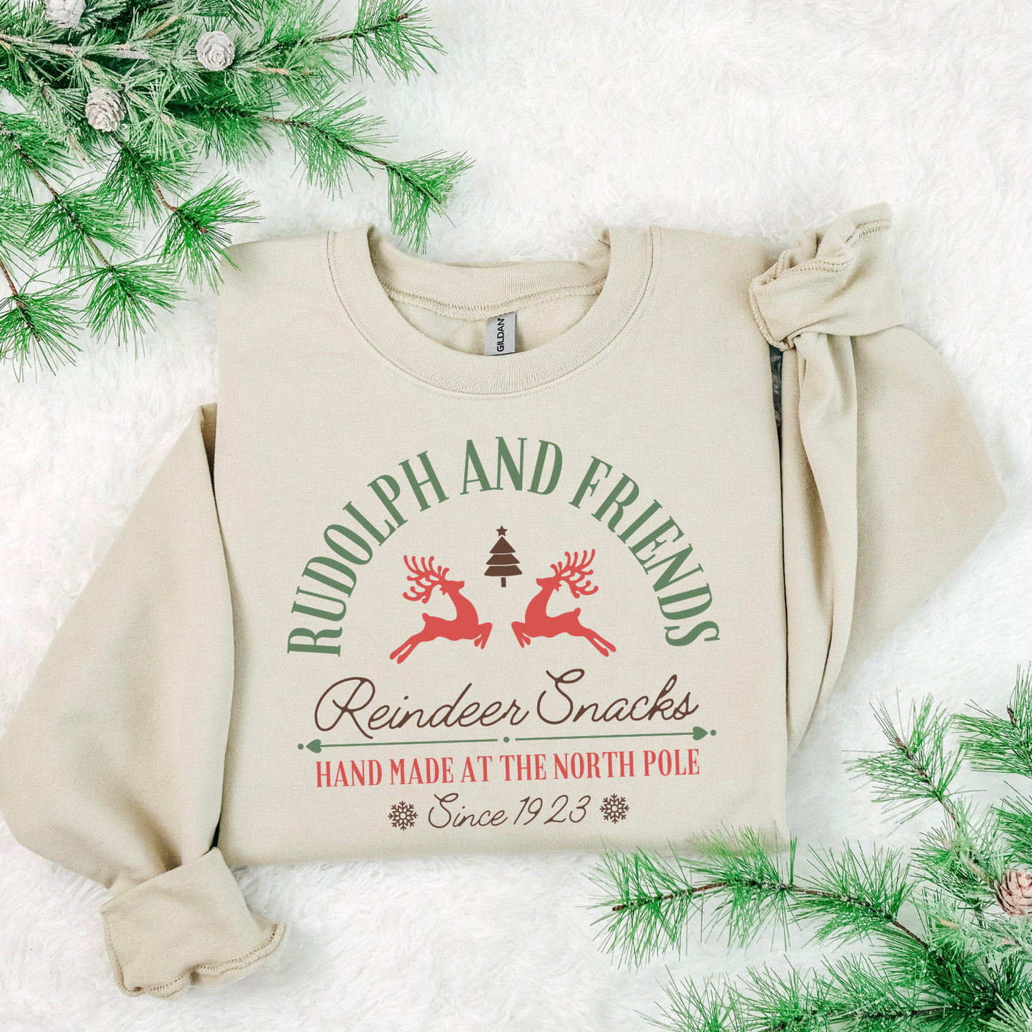 Rudolph And Friends DTF Transfer