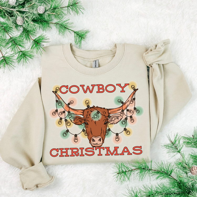 Cowboy Christmas DTF Transfer