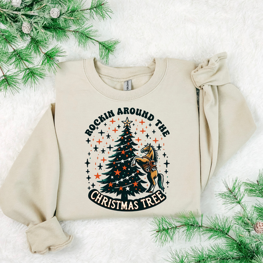 Rockin Around The Christmas Tree DTF Transfer