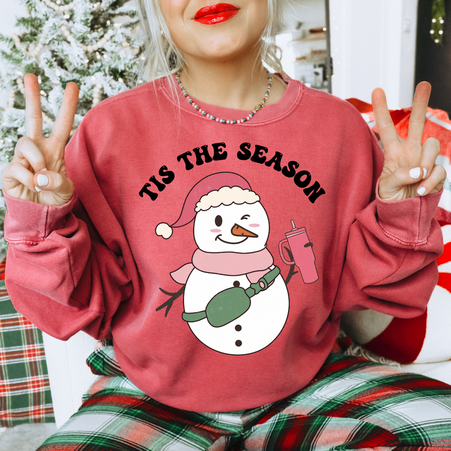 Tis The Season Snowman DTF Transfer