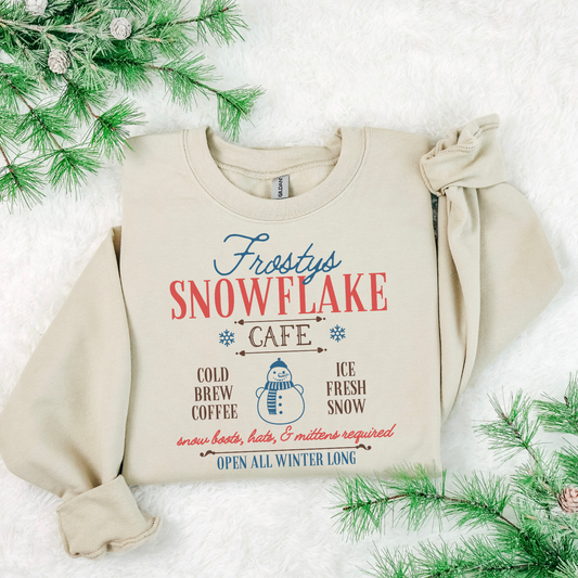 Frostys Snowflake Cafe DTF Transfer