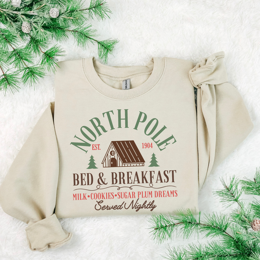 North Pole Bed & Breakfast DTF Transfer