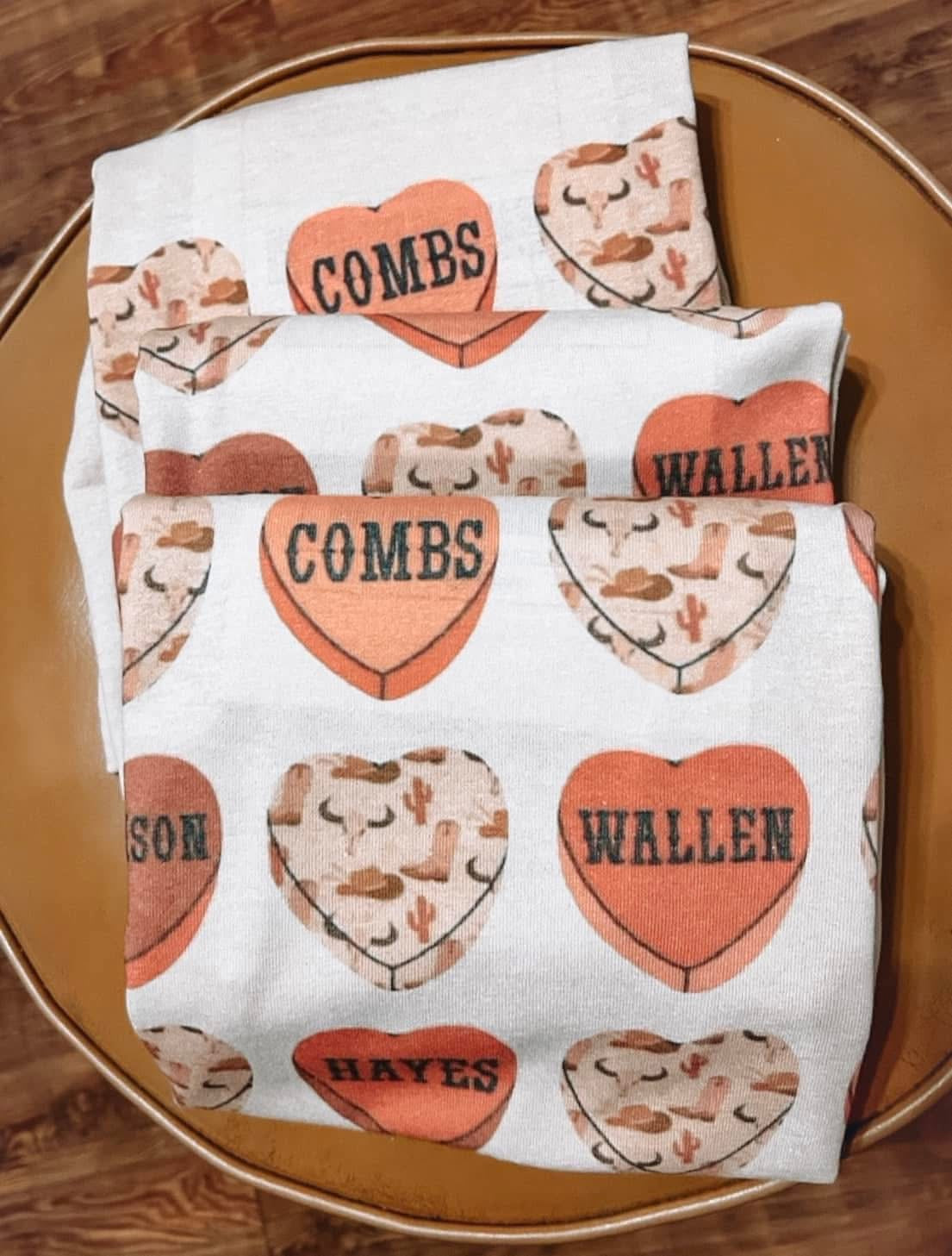 Western Music Hearts DTF Transfer