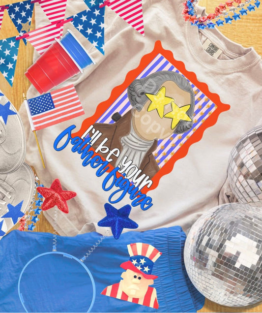 Benjamin Father Figure 4th of July DTF Transfer