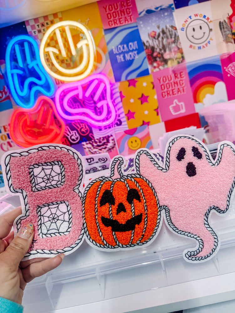 Western Boo Chenille Patch (Adult Size)