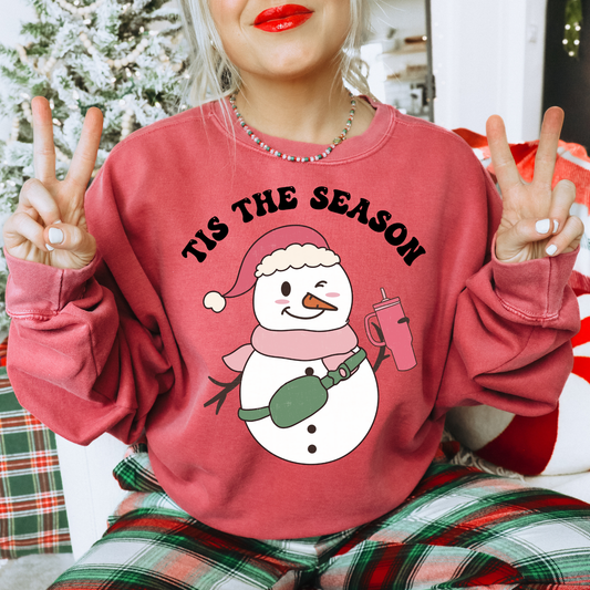 Tis The Season Snowman DTF Transfer