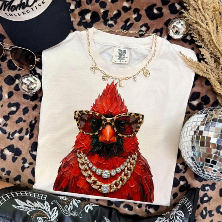 Preppy Cardinal Mascot DTF Transfer