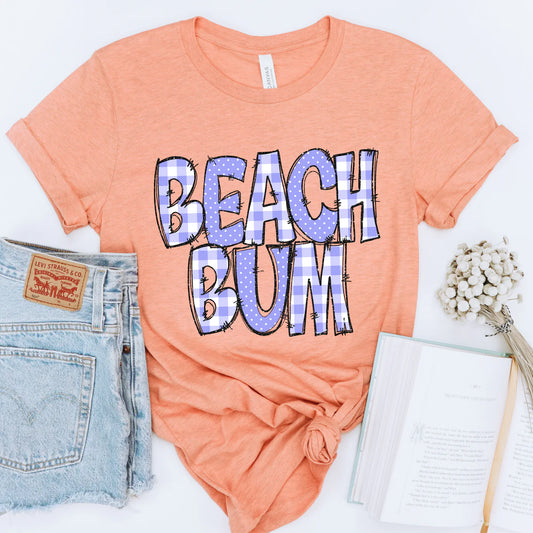 Beach Bum Patchwork Summer DTF Transfer