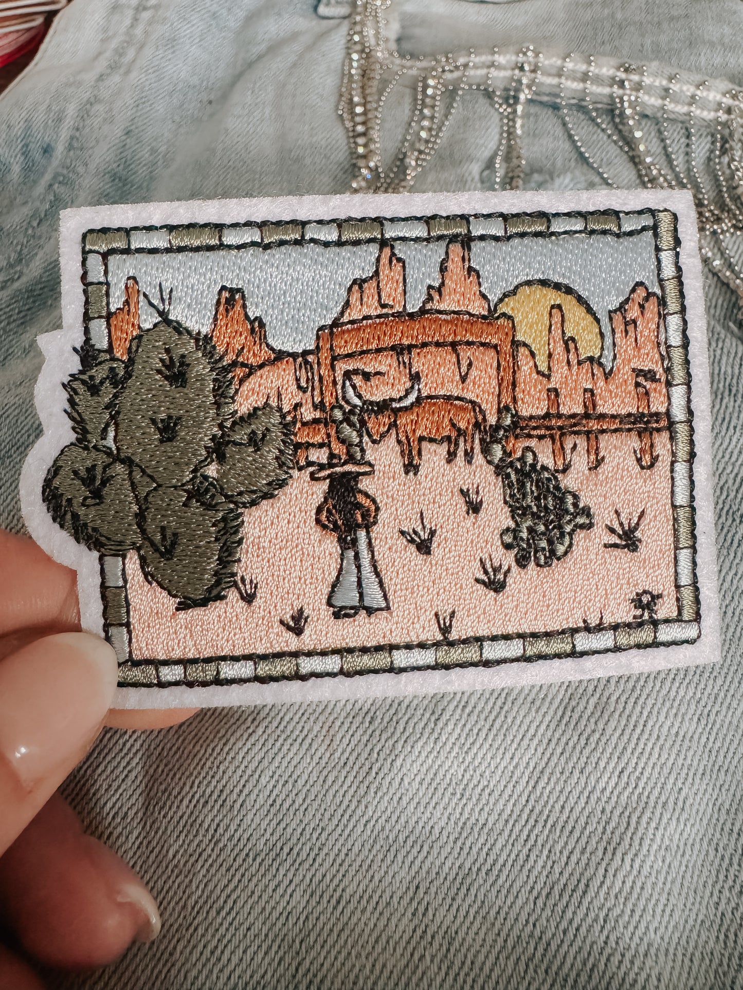 Western Scene Hat/Pocket Patch