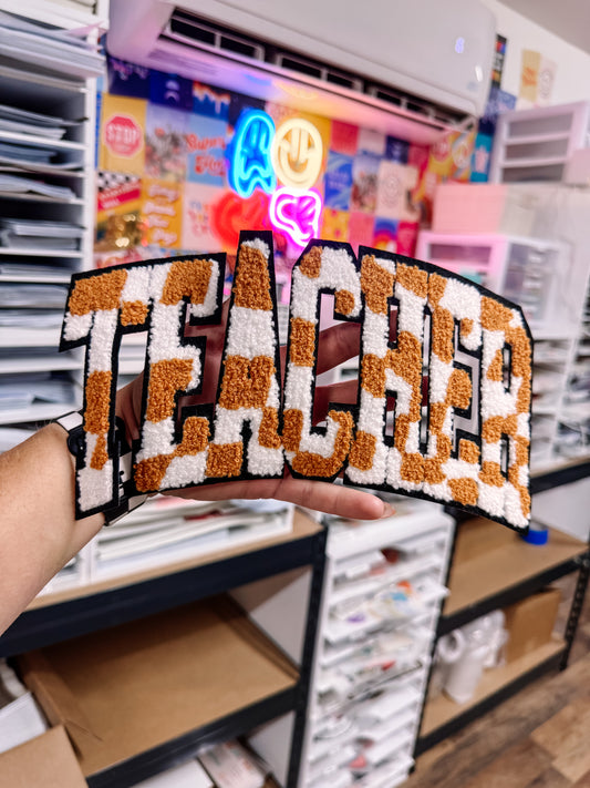 Teacher Chenille Patch (Adult Size)