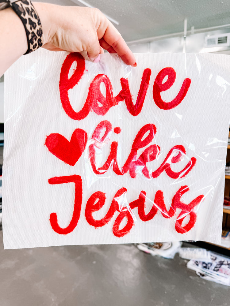 Love Like Jesus Fuzzy Patch (Adult Size)