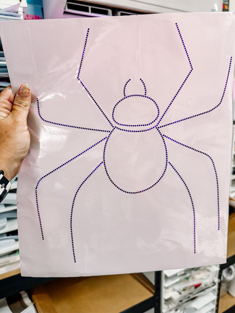 Purple Spider Spangle Transfer