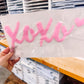 Xoxo Light Pink Fuzzy Patch (Adult Size)
