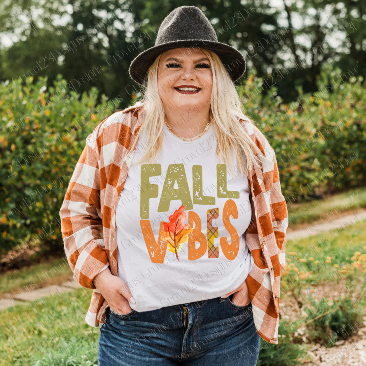 Fall Vibes Fall Leaves DTF Transfer