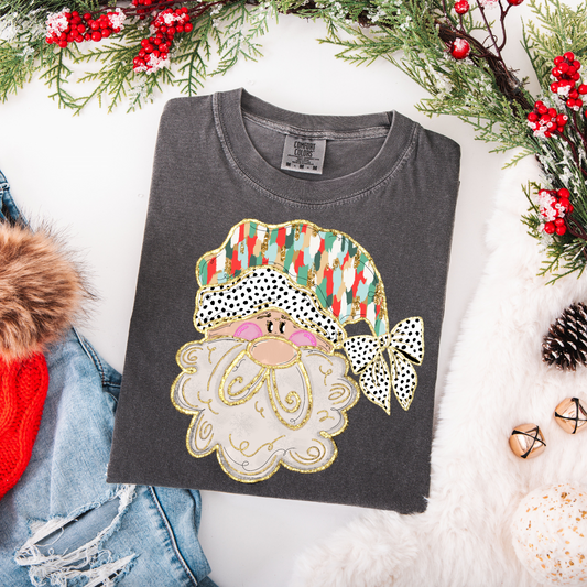 Brushstroke Santa DTF Transfer