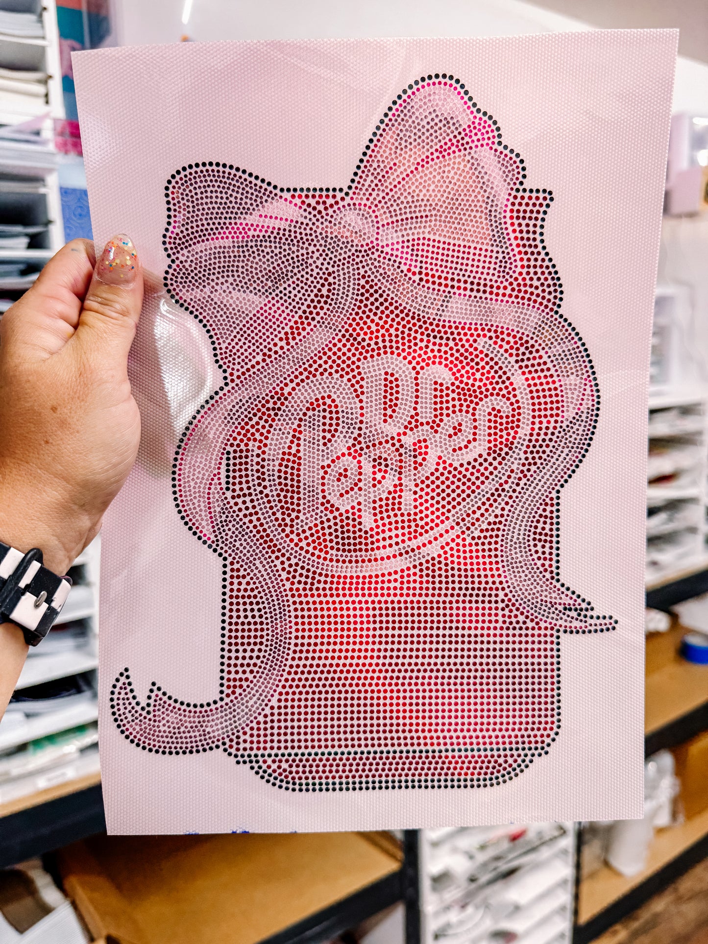 Dr Pepper Spangle Transfer