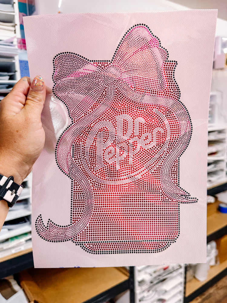 Dr Pepper Spangle Transfer