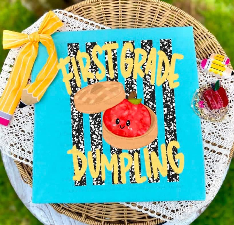 First Grade Dumpling Back to School DTF Transfer