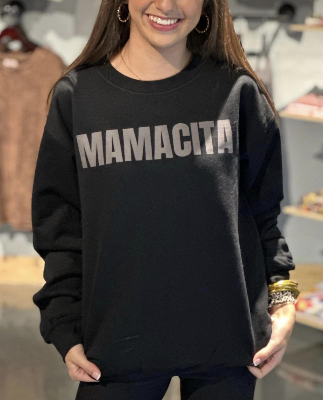 Mamacita DTF Transfer, Grey