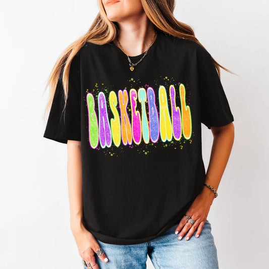 Neon Basketball DTF Transfer