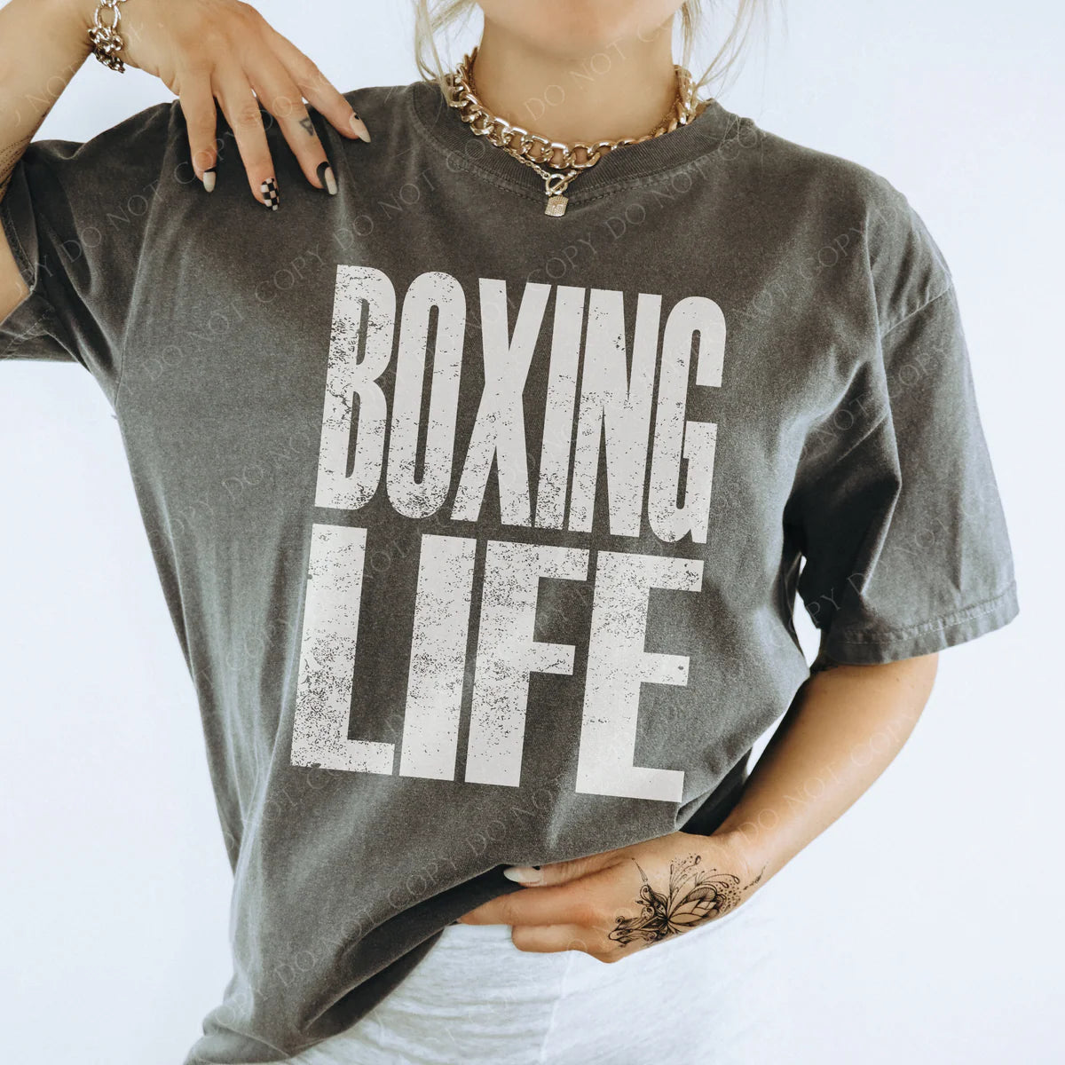 Distressed Boxing Life DTF Transfers