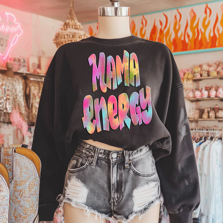 Tie Dye Mama Energy DTF Transfer