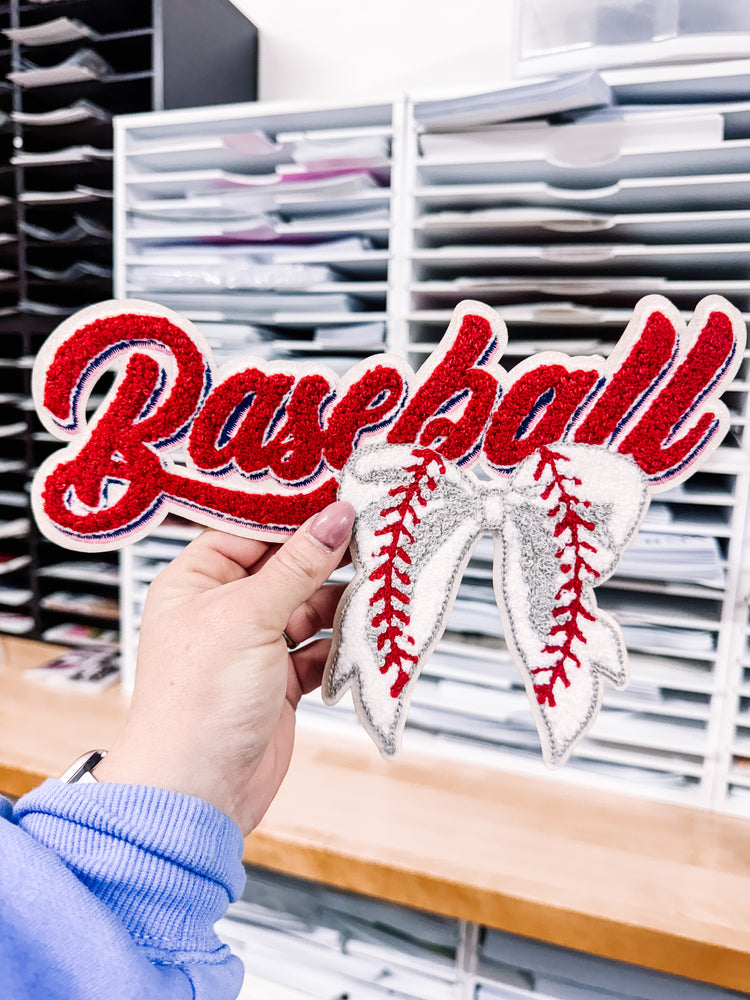 Baseball Coquette Chenille Patch
