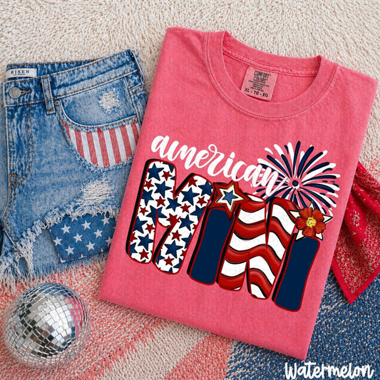 American Mini 4th of July DTF Transfer