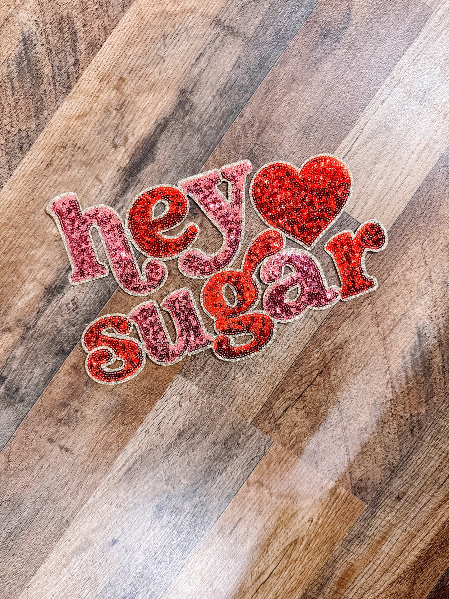 Hey Sugar Sequin Chenille Patch