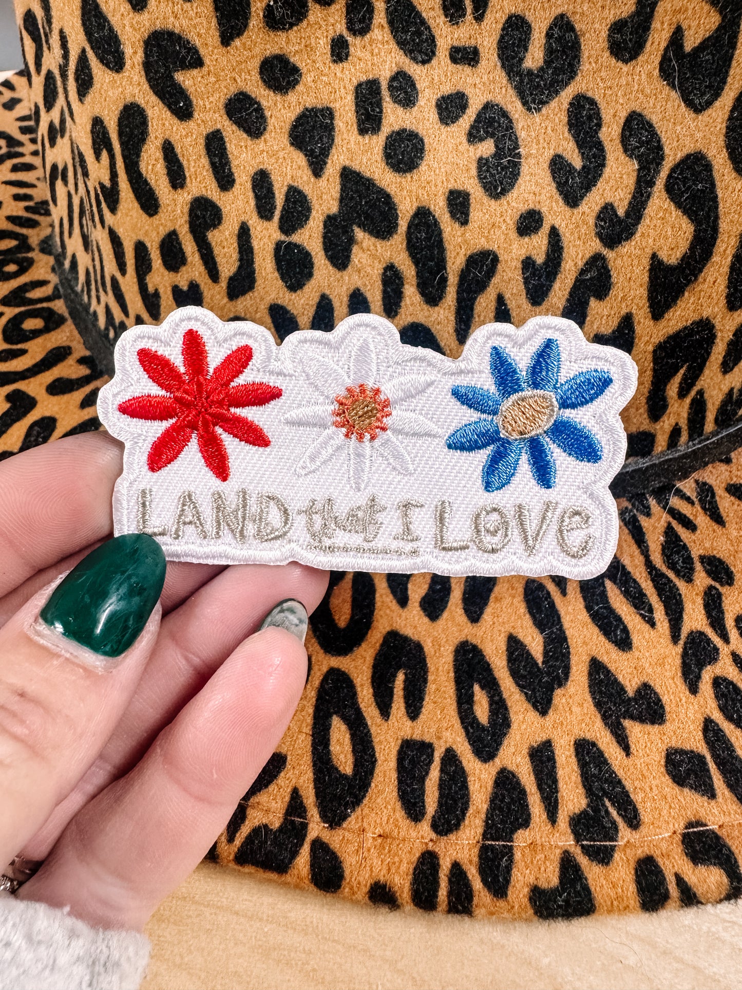 Land That I Love Patriotic Hat/Pocket Patch