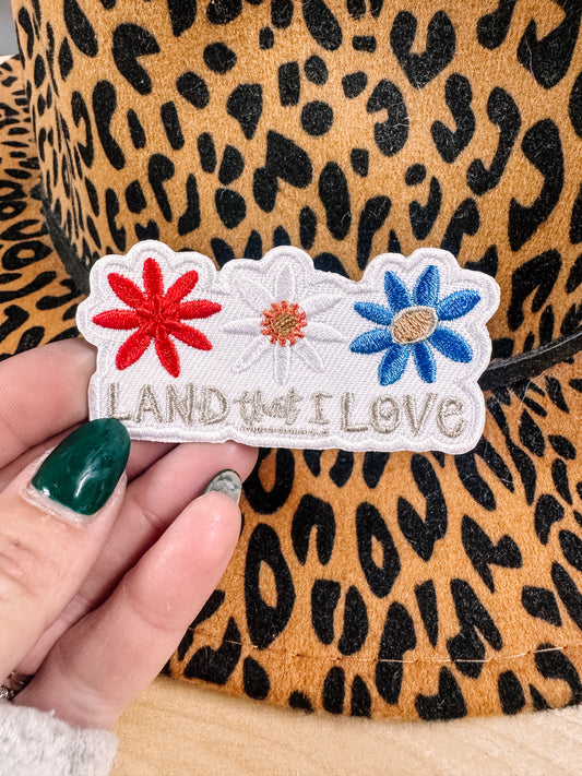 Land That I Love Patriotic Hat/Pocket Patch