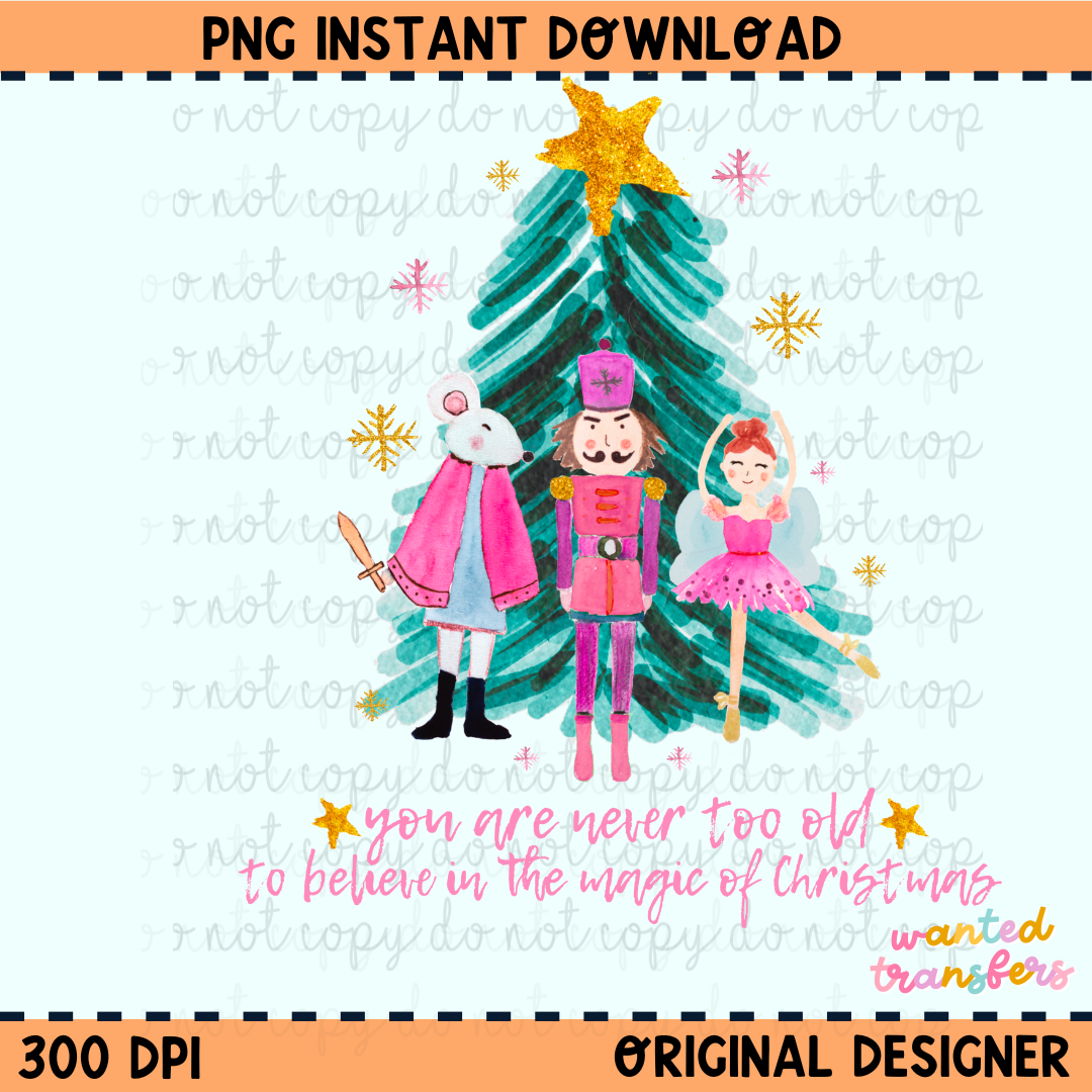 Christmas Magic Nutcracker PNG Digital Download