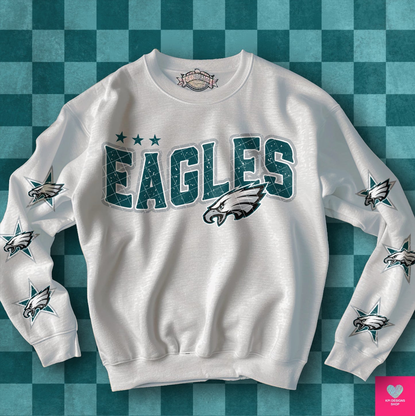 Eagles Distressed DTF Transfer (BOTH SLEEVE + FRONT)