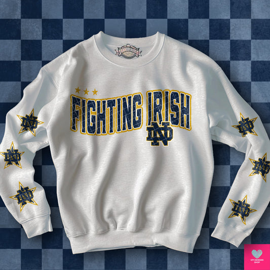 Fighting Irish DTF Transfer (INCLUDES FRONT + 6 STARS)