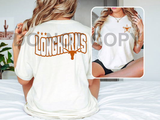 Longhorns DTF Transfer (INCLUDES FRONT + POCKET)