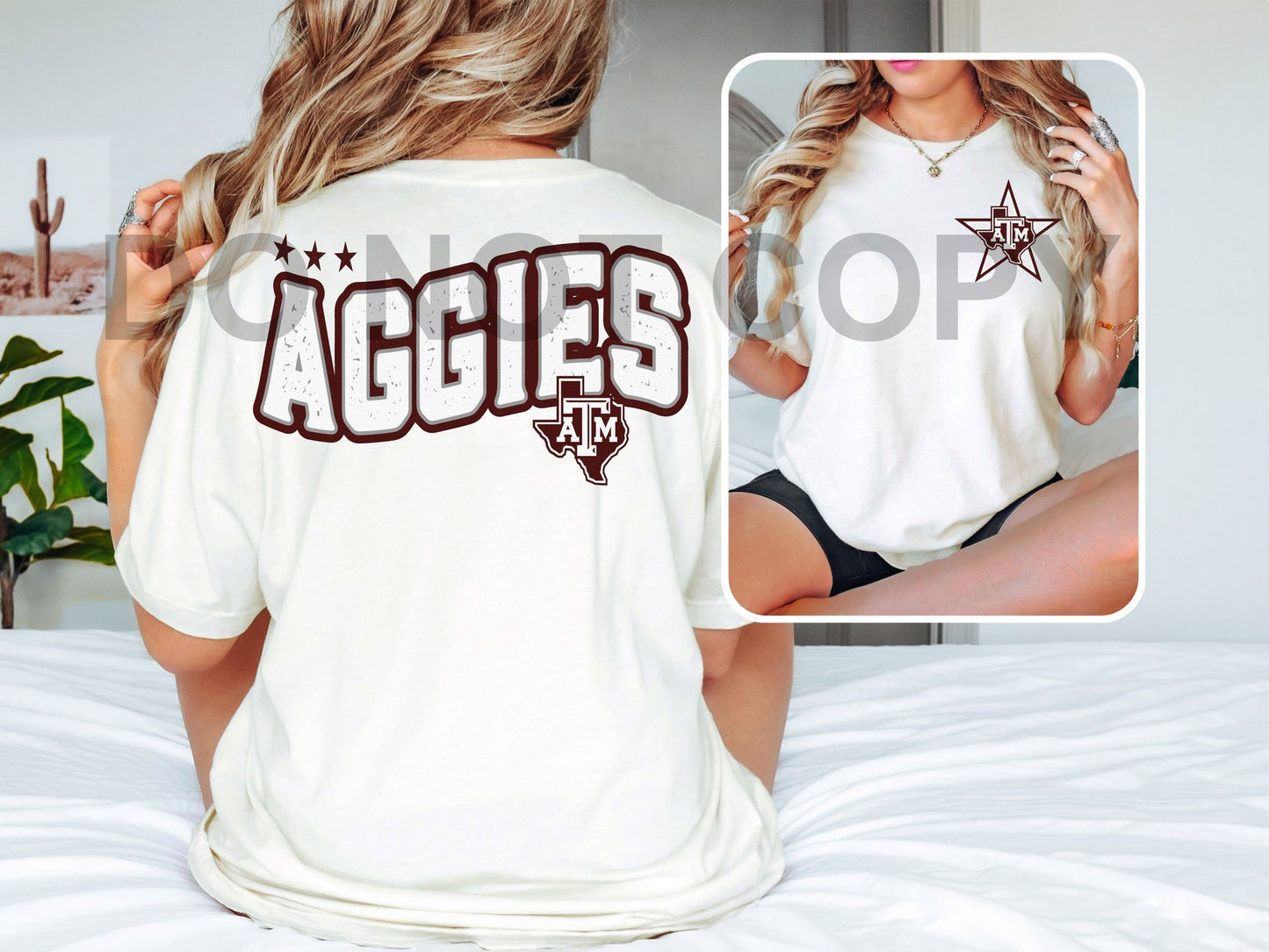 Aggies DTF Transfer (INCLUDES FRONT + POCKET)